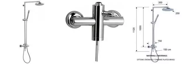 Душевая система «Remer» Minimal N37BXL хром