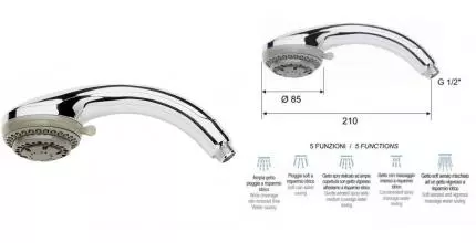 Ручная лейка «Remer» 321SCx хром