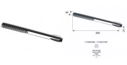 Ручная лейка «Remer» 317RVx хром Ручная лейка «Remer» 317RVx хром