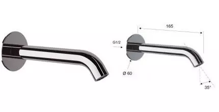 Излив к смесителю «Remer» 91X 16,5 хром Излив к смесителю «Remer» 91X 16,5 хром