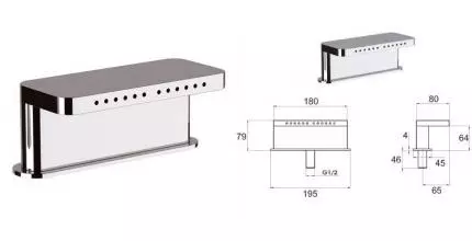 Излив к смесителю «Remer» 91NCF 8 хром Излив к смесителю «Remer» 91NCF 8 хром