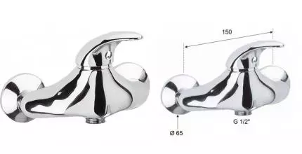 Смеситель для душа «Remer» Giga G31 хром