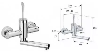 Смеситель для кухонной мойки «Remer» Jazz J41 хром