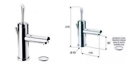 Смеситель для раковины «Remer» Jazz J10 с донным клапаном хром Смеситель для раковины «Remer» Jazz J10 с донным клапаном хром