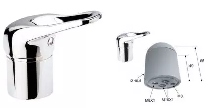 Смеситель для раковины «Remer» Kiss K66CO хром Смеситель для раковины «Remer» Kiss K66CO хром