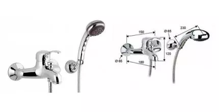 Смеситель для ванны «Remer» Musa M02 хром