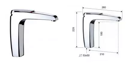 Смеситель для раковины «Remer» Atmos A11L хром Смеситель для раковины «Remer» Atmos A11L хром