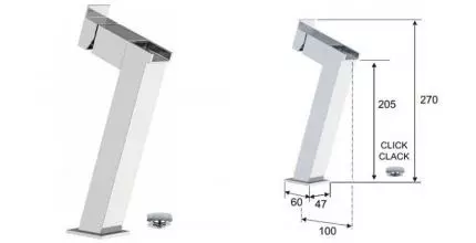 Смеситель для раковины «Remer» Flash ZC10L с донным клапаном хром Смеситель для раковины «Remer» Flash ZC10L с донным клапаном хром