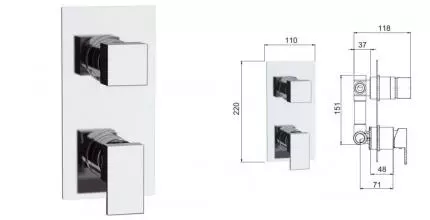 Смеситель для душа «Remer» Flash Z93 хром Смеситель для душа «Remer» Flash Z93 хром