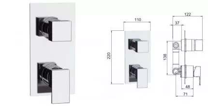 Смеситель для душа «Remer» Flash Z92 хром Смеситель для душа «Remer» Flash Z92 хром