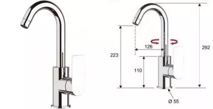 Смеситель для кухонной мойки «Remer» Infinity I72C хром Смеситель для кухонной мойки «Remer» Infinity I72C хром