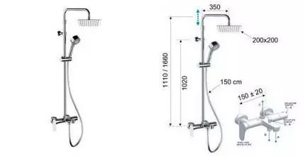 Душевая система «Remer» Infinity I34AUFD20 хром