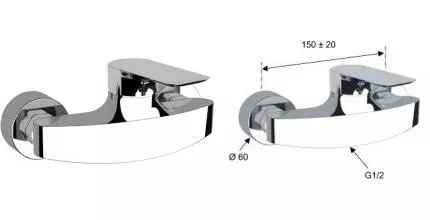 Смеситель для душа «Remer» Infinity I31 хром