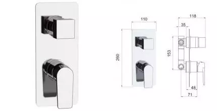 Смеситель для душа «Remer» Dream D93 хром