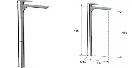 Смеситель для раковины «Remer» Infinity I11LXXL хром Смеситель для раковины «Remer» Infinity I11LXXL хром