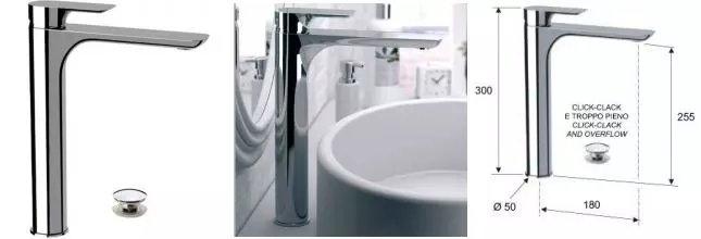 Смеситель для раковины «Remer» Infinity I10L с донным клапаном хром Смеситель для раковины «Remer» Infinity I10L с донным клапаном хром