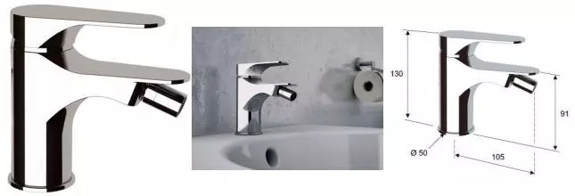 Смеситель для биде «Remer» Class Line L21 хром