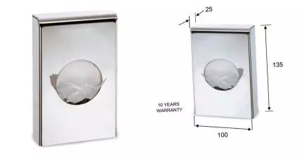 Диспенсер для пакетов «Remer» Bango RB496CR на стену хром