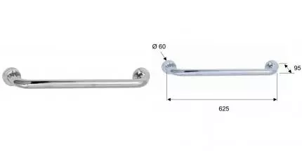 Полотенцедержатель «Remer» Bango RB430CR на стену хром