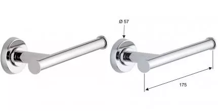 Держатель для туалетной бумаги «Remer» Arte AR61CR на стену хром