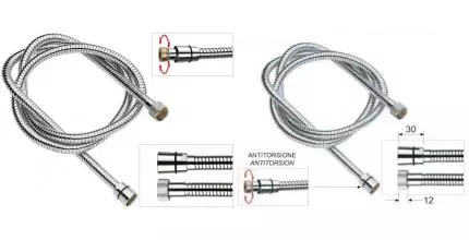 Душевой шланг «Remer» 333CNDGAT150 150 см хром Душевой шланг «Remer» 333CNDGAT150 150 см хром