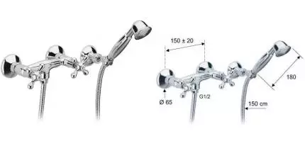 Смеситель для душа «Remer» Liberty 39LI хром