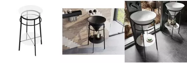Консоль «Kerama Marazzi» Cono 44 чёрная матовая Консоль «Kerama Marazzi» Cono 44 чёрная матовая