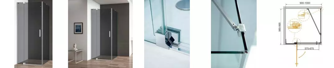 Душевой угол-ограждение «Cezares» SLIDER-AH-1-100-90/100-GRIGIO-Cr 100/100 тонированный/хром прямоугольный без поддона универсальный Душевой угол-ограждение «Cezares» SLIDER-AH-1-100-90/100-GRIGIO-Cr 100/100 тонированный/хром прямоугольный без поддона универсальный