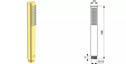 Ручная лейка «Ideal Standard» IdealRain BC774A2 золото