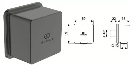 Подключение для душевого шланга «Ideal Standard» IdealRain BC772A5 magnetic grey