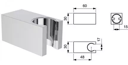 Держатель для душа «Ideal Standard» IdealRain BC770AA хром