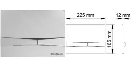 Кнопка смыва «Berges Wasserhaus» Novum F3 хром