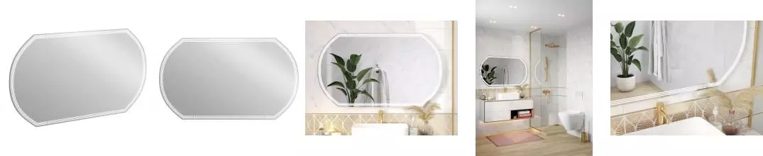 Зеркало «Cersanit» Design 090 120/70 с подсветкой и подогревом Зеркало «Cersanit» Design 090 120/70 с подсветкой и подогревом