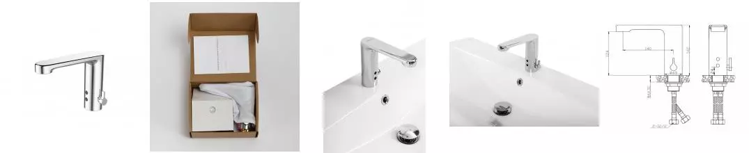 Смеситель для раковины «Belbagno» BB-ELVM-CRM сенсорный хром Смеситель для раковины «Belbagno» BB-ELVM-CRM сенсорный хром