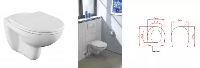 Сиденье для унитаза «Norm» Fit 800-003-709 дюропласт с микролифтом белое