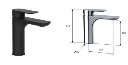 Смеситель для раковины «Remer» Infinity I11NO чёрный матовый Смеситель для раковины «Remer» Infinity I11NO чёрный матовый