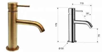 Смеситель для раковины «Remer» X-Style X11VO бронза Смеситель для раковины «Remer» X-Style X11VO бронза