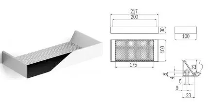 Полка в ванну «Inda» Indissima Barra A88510CR на стену хром Полка в ванну «Inda» Indissima Barra A88510CR на стену хром