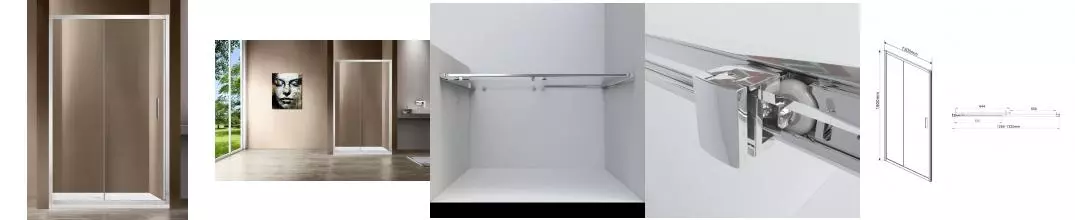 Душевая дверь «Vincea» Garda VDS-1G130CL 130/190 прозрачная без поддона универсальная