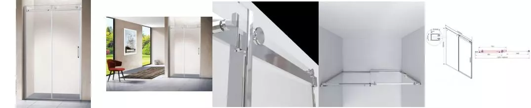 Душевая дверь «Vincea» Como VPS-1C140CL 140/195 прозрачная без поддона универсальная