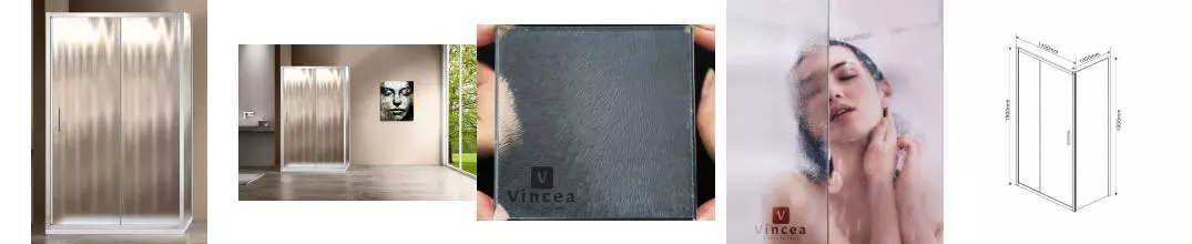 Душевой угол-ограждение «Vincea» Garda VSR-1G1011CH 110/100 шиншилла прямоугольный без поддона универсальный