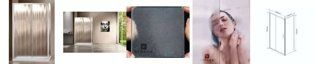Душевой угол-ограждение «Vincea» Garda VSR-1G1012CH 120/100 шиншилла прямоугольный без поддона универсальный