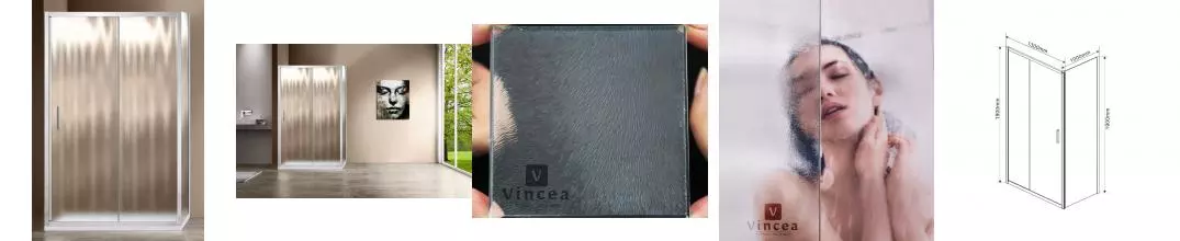 Душевой угол-ограждение «Vincea» Garda VSR-1G1013CH 130/100 шиншилла прямоугольный без поддона универсальный