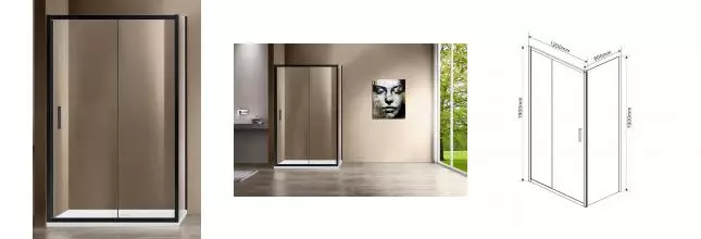Душевой угол-ограждение «Vincea» Garda VSR-1G8012CLB 120/80 прозрачный/чёрный прямоугольный без поддона универсальный Душевой угол-ограждение «Vincea» Garda VSR-1G8012CLB 120/80 прозрачный/чёрный прямоугольный без поддона универсальный