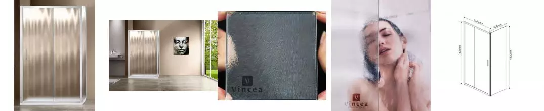 Душевой угол-ограждение «Vincea» Garda VSR-1G9011CH 110/90 шиншилла прямоугольный без поддона универсальный
