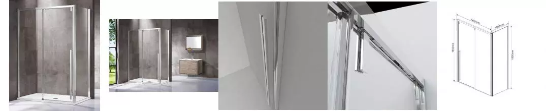 Душевой угол-ограждение «Vincea» Lugano VSR-1L1014CL-1 140/100 прозрачный прямоугольный без поддона универсальный Душевой угол-ограждение «Vincea» Lugano VSR-1L1014CL-1 140/100 прозрачный прямоугольный без поддона универсальный