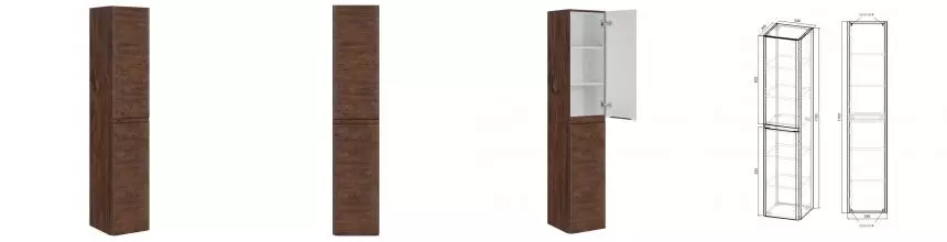 Пенал «Vincea» Vico 35 подвесной R.Wood универсальный Пенал «Vincea» Vico 35 подвесной R.Wood универсальный