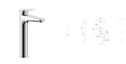 Смеситель для раковины «Bravat» Rhein F1429564CP-A-ENG хром