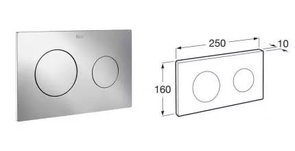 Кнопка смыва «Roca» PL10 890089001 хром
