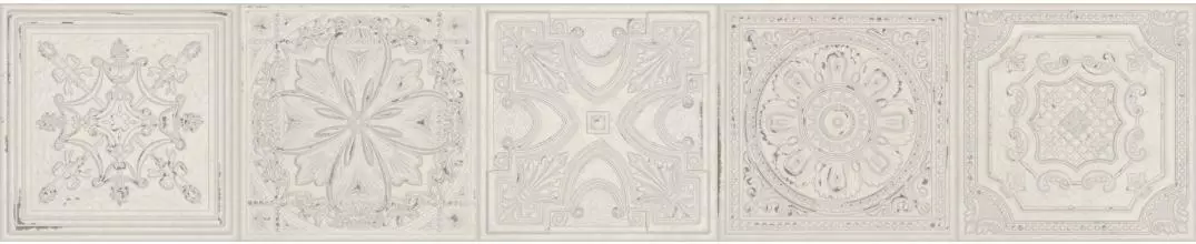Настенная плитка «Aparici» Gatsby Tin (mix из 5) 20,1x20,1 4-086-2 White